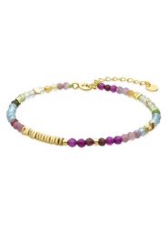 Luxenter Bransoletka z kryształami rozmiar: onesize. Żółte bransoletki damskie Luxenter, srebrne. Za 86.99 zł.