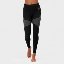 Legginsy kompresyjne do sportów zimowych damskie SIROKO Ultradry. Czarne legginsy damskie SIROKO, m, bez wzorów. Za 207.00 zł.