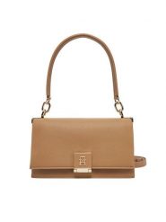 Tommy Hilfiger Torebka Th Her Med Crossover AW0AW17216 Brązowy. Brązowe torebki klasyczne damskie Tommy Hilfiger, ze skóry, bez dodatków. Za 555.99 zł.