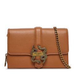 Torebka Just Cavalli. Brązowe torebki wieczorowe damskie Just Cavalli, bez wzorów, bez dodatków. Za 549.99 zł.