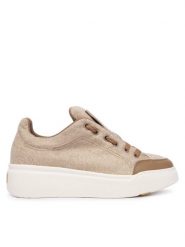 Max Mara Sneakersy Maxiws 2524766032650 Beżowy. Brązowe obuwie sportowe damskie Max Mara, z materiału, bez zapięcia. Za 2,199.00 zł.