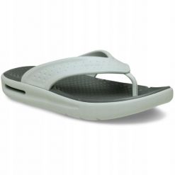 Japonki Dla Dorosłych Crocs In Motion Flip. Zielone klapki damskie Crocs, bez wzorów, z materiału, bez obcasa, bez zapięcia. Za 239.99 zł.