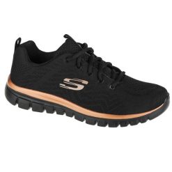 Buty do chodzenia damskie Skechers Get Connected. Czarne obuwie sportowe casual damskie Skechers, z materiału, trekkingowe, Skechers Sport. Za 288.00 zł.