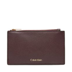 Portfel Calvin Klein. Czerwone portfele damskie Calvin Klein, bez wzorów. Za 179.99 zł.