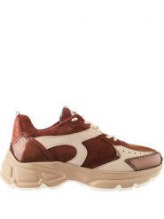 Högl Skórzane sneakersy "Faith" w kolorze brązowo-beżowym rozmiar: 39. Brązowe obuwie sportowe damskie Högl, bez zapięcia. Za 408.49 zł.