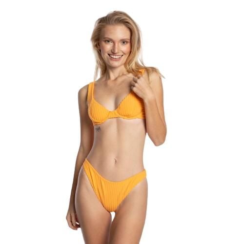 Strój kąpielowy damski Billabong In The Loop Dół. Żółte bikini Billabong, bez wzorów. Za 79.99 zł.
