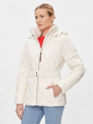Tommy Hilfiger Kurtka zimowa WW0WW40327 Écru Regular Fit. Kurtki damskie Tommy Hilfiger, na zimę, xl, bez wzorów, z syntetyku, bez kaptura. Za 1,279.00 zł.