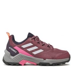 Trekkingi adidas. Czerwone obuwie sportowe casual damskie Adidas, bez zapięcia. Za 299.99 zł.