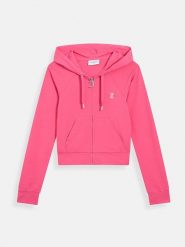 Juicy Couture Bluza w kolorze różowym rozmiar: S. Różowe bluzy damskie Juicy Couture, s, bez wzorów, bez kaptura. Za 205.93 zł.