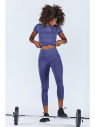 Onamaste Legginsy sportowe w kolorze niebieskim rozmiar: L/XL. Niebieskie legginsy sportowe damskie Onamaste, l, bez wzorów, z materiału, z podwyższonym stanem, outdoorowe. Za 98.95 zł.