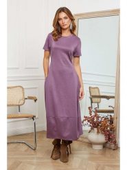 Joséfine Sukienka "Lioris" w kolorze fioletowym rozmiar: M. Różowe sukienki damskie Joséfine, bez wzorów, bez ramiączek. Za 135.49 zł.
