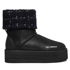 Śniegowce KARL LAGERFELD. Czarne śniegowce damskie KARL LAGERFELD. Za 779.99 zł.