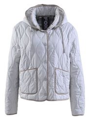 Fuchs Schmitt Kurtka pikowana w kolorze jasnoszarym rozmiar: 46. Szare kurtki damskie Fuchs Schmitt, bez wzorów, bez kaptura. Za 295.99 zł.