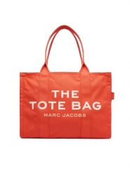 Marc Jacobs Torebka The Canvas Large Tote Bag M0016156 Pomarańczowy. Brązowe shopper bag Marc Jacobs, bez wzorów, z materiału, bez dodatków. Za 1,219.00 zł.