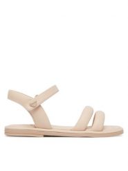 Mayoral Sandały 43728.86 Beżowy. Brązowe sandały dziewczęce Mayoral, ze skóry, bez obcasa, bez zapięcia. Za 209.99 zł.