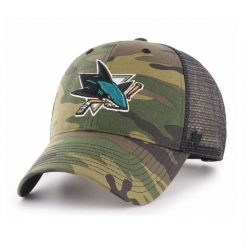 Czapka z daszkiem 47 Brand NHL San Jose Sharks Trucker - H-CBRAN22GWP-CM. Zielone czapki z daszkiem damskie 47 Brand, bez wzorów. Za 99.00 zł.