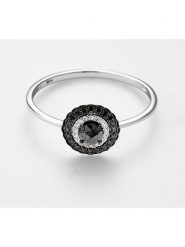 DIAMANTA Złoty pierścionek "Meiga" z diamentami rozmiar: 56. Szare pierścionki damskie DIAMANTA, z diamentem, złote. Za 1,304.99 zł.