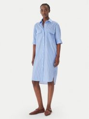 JOOP! Sukienka koszulowa Daliya 30101593 Niebieski Regular Fit. Niebieskie sukienki damskie Joop!, bez wzorów, z bawełny, bez ramiączek. Za 999.99 zł.