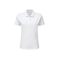 Damska Koszulka Polo Policotton Krótki Rękaw. Niebieskie koszulki sportowe damskie SG, l, bez wzorów, bez ramiączek. Za 79.99 zł.