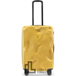 Walizka Stripe średnia Mustard Yellow. Żółte walizki Crash Baggage, bez wzorów, średnie. Za 1,620.00 zł.
