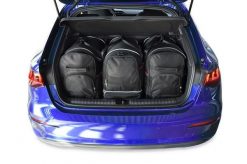 Torby Do Bagażnika Audi A3 Allstreet 2024+ 3 Szt Kjust. Czarne torby podróżne KJUST, bez wzorów, z kauczuku. Za 940.00 zł.