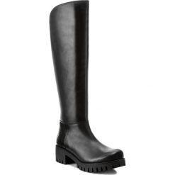 Kozaki KARINO - 2283/076-F Czarny. Czarne kozaki damskie Karino, ze skóry. W wyprzedaży za 339.00 zł.