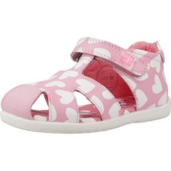 Sandały AGATHA RUIZ DE LA PRADA 242903A Rose. Czerwone sandały damskie Agatha Ruiz de la Prada, bez wzorów, ze skóry, bez obcasa, bez zapięcia. Za 160.99 zł.