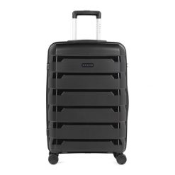 Walizka podróżna KADVA Cayes. Czarne walizki KADVA, bez wzorów. Za 229.99 zł.