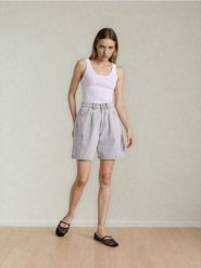 Szorty bermudy jeansowe - szary. Szare spodenki sportowe damskie Sinsay, l, bez wzorów, z jeansu. Za 49.99 zł.