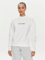 Calvin Klein Bluza Hero Logo K20K205450 Biały Regular Fit. Białe bluzy damskie Calvin Klein, s, bez wzorów, z bawełny, bez kaptura. Za 279.99 zł.