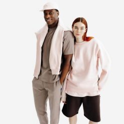 Bluza okrągły dekolt unisex Elementals. Niebieskie bluzy damskie Decathlon, xl, bez wzorów, z bawełny, bez kaptura. Za 149.99 zł.