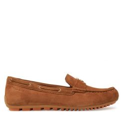 Mokasyny Tamaris. Brązowe mokasyny damskie Tamaris, bez obcasa. Za 299.99 zł.