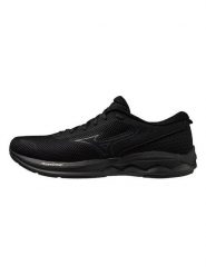 Mizuno Buty "Wave Revolt 3" w kolorze czarnym do biegania rozmiar: 38,5. Czarne obuwie sportowe damskie Mizuno, z materiału, do biegania. Za 193.24 zł.