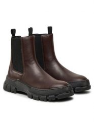 Weekend Max Mara Sztyblety Ellisse 2425796035600 Brązowy. Brązowe botki damskie Weekend Max Mara, ze skóry, bez obcasa, na płaskiej podeszwie, bez zapięcia. Za 1,239.00 zł.