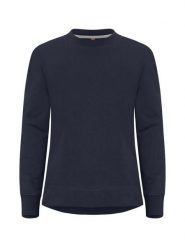 Clique Miami PRO Roundneck Women blu granatowy bluza damska z okrągłym dekoltem. Niebieskie bluzy damskie CLIQUE, xl, bez wzorów, z bawełny, bez kaptura. Za 189.36 zł.