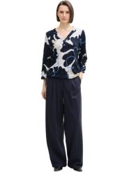 Tom Tailor Bluzka w kolorze granatowo-białym rozmiar: XL. Białe bluzki damskie Tom Tailor, xl, bez wzorów, bez kołnierzyka, bez ramiączek. Za 70.90 zł.