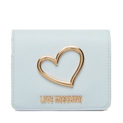 Portfel LOVE MOSCHINO. Niebieskie portfele damskie Love Moschino, bez wzorów. Za 399.99 zł.