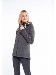Schmuddelwedda Dzianinowa kurtka polarowa w kolorze antracytowym rozmiar: XL. Czarne kurtki damskie Schmuddelwedda, xl, z dzianiny, bez kołnierzyka. Za 232.78 zł.