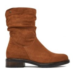Botki Lasocki. Brązowe botki damskie Lasocki, bez obcasa, na płaskiej podeszwie, bez zapięcia. Za 189.99 zł.