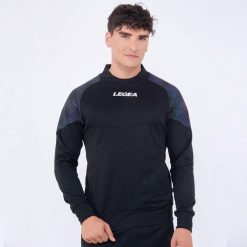 Kobieta Bieganie Kurtka Lekka z Kapturem Czarny-Czarny. Czarne kurtki damskie LEGEA, xl, bez wzorów, z bawełny, z kapturem. Za 128.00 zł.