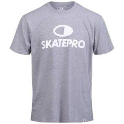 Odzież T-shirts unisex SkatePro Koszulka - 8-10 - Heather Grey. Szara koszulki damskie SKATEPRO, bez wzorów, z materiału, bez kołnierzyka, bez ramiączek. Za 119.99 zł.