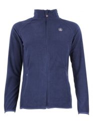 Peak Mountain Kurtka polarowa "Afonor" w kolorze granatowym rozmiar: S. Niebieskie kurtki damskie Peak Mountain, s, z aplikacjami, z materiału, bez kaptura. Za 96.14 zł.