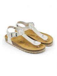 Mandel Sandały "Leon" w kolorze kremowym rozmiar: 38. Brązowe sandały damskie Mandel, bez wzorów, z otwartym noskiem, bez obcasa, bez zapięcia. Za 130.99 zł.