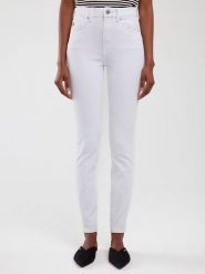 BIG STAR Dżinsy - Slim fit - w kolorze białym rozmiar: W25/L32. Białe jeansy damskie Big Star, z podwyższonym stanem. Za 114.99 zł.