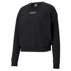 Bluza sportowa damska Puma Modern Basics Crew TR. Czarne bluzy damskie Puma, xs, bez wzorów, bez kaptura. Za 164.00 zł.