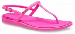 Japonki Dla Dorosłych Crocs Crocs Miami Thong. Czarne klapki damskie Crocs, bez wzorów, z materiału, bez obcasa, bez zapięcia. Za 139.99 zł.