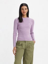 Levi´s Sweter w kolorze fioletowym rozmiar: XS. Różowe swetry klasyczne damskie s, bez kołnierzyka. Za 109.78 zł.