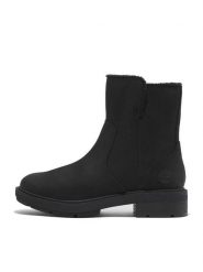 Timberland Skórzane botki "Brimfield" w kolorze czarnym rozmiar: 39,5. Czarne botki damskie Timberland, z materiału, bez obcasa, bez zapięcia. Za 572.37 zł.