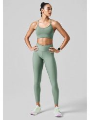 Legginsy Casall Overlap High Waist Tights. Zielone legginsy damskie Casall, l, bez wzorów, z materiału. Za 229.00 zł.
