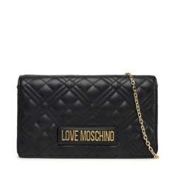 Torebka LOVE MOSCHINO. Czarne torebki wieczorowe damskie Love Moschino, bez wzorów, bez dodatków. Za 449.99 zł.